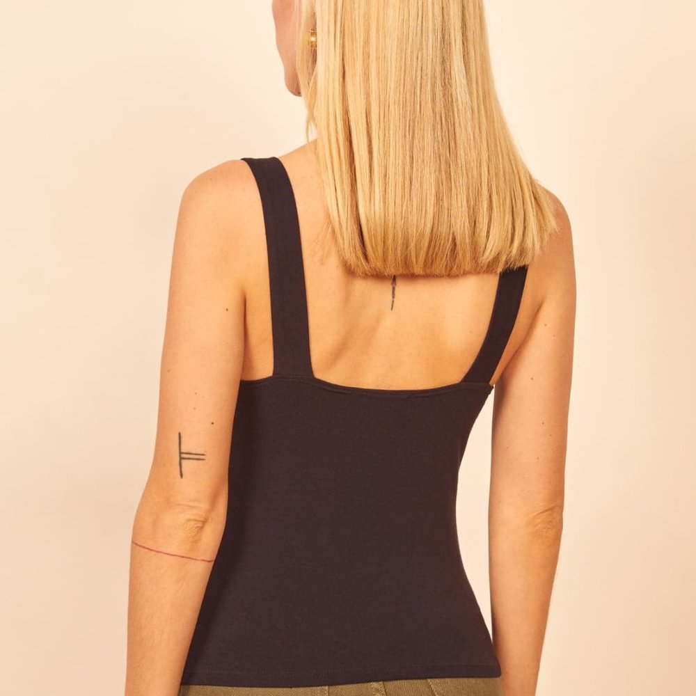 Reformation Black Kelley Top (L) - Size Sold out - Picture 5 of 5